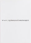David Cunningham, Alphabet khamljidgibexpsvfnwutocqyrz